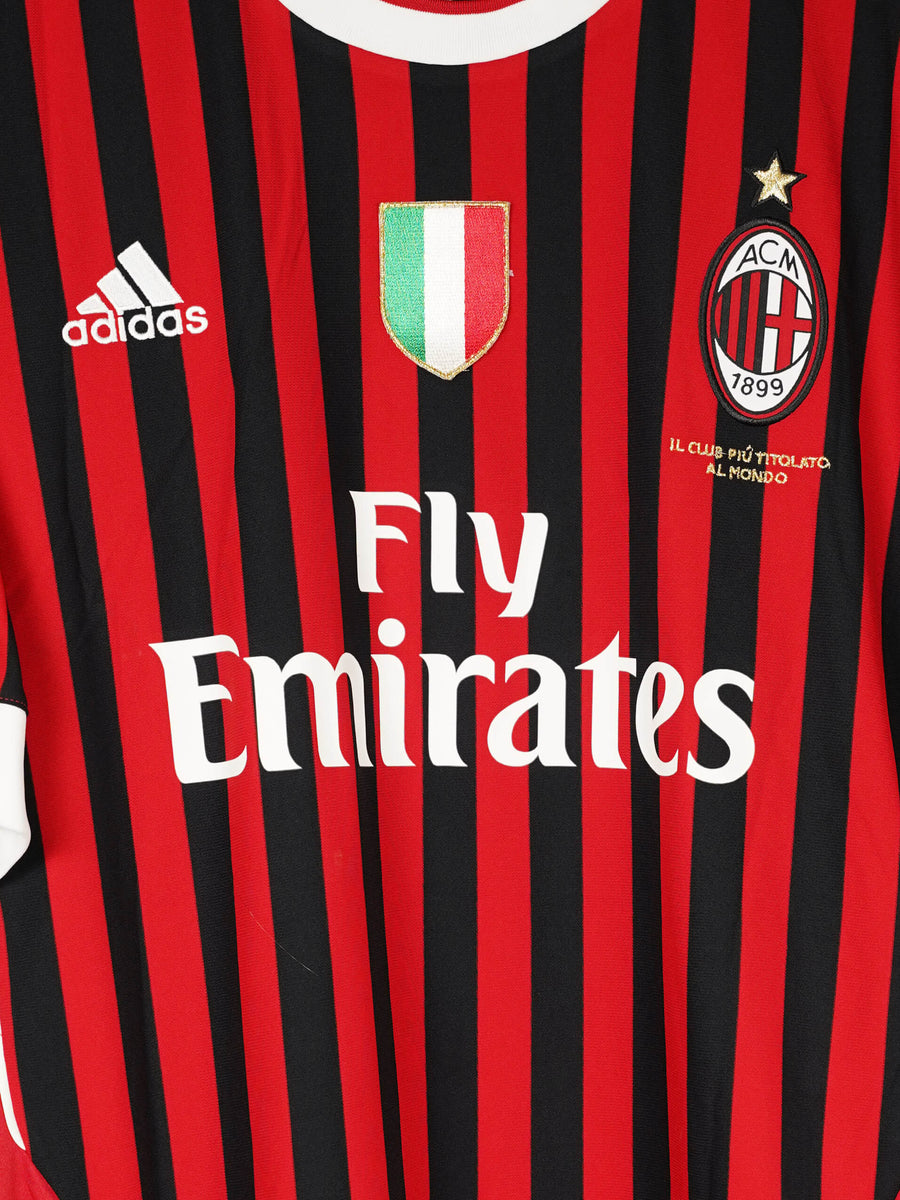 AC Milan Signed Home Shirt 2011/12 Aquilani 18 (XL)