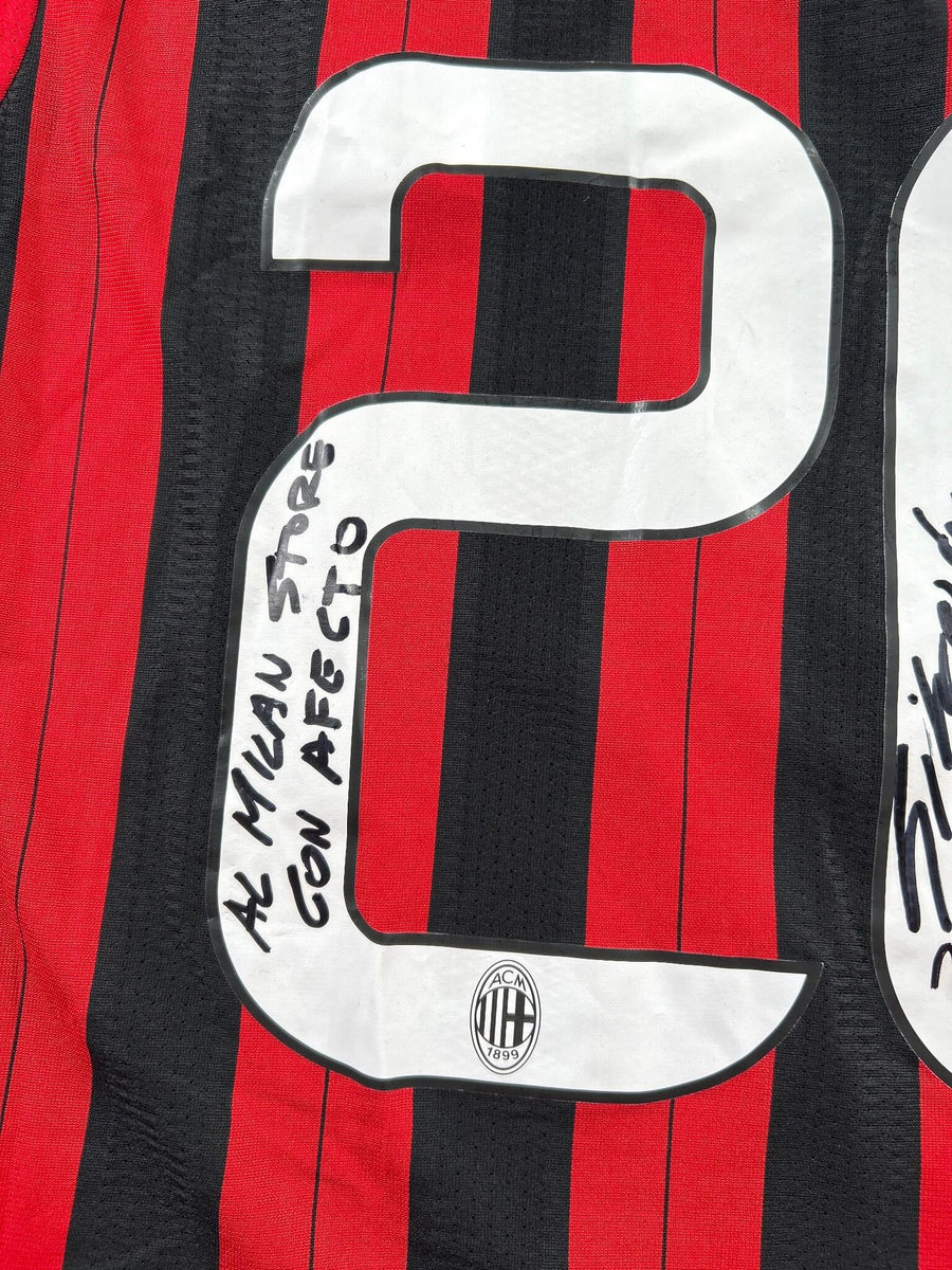 AC Milan Signed Home Shirt 2013/14 Silvestre 26 (L)