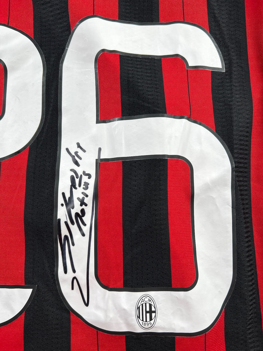 AC Milan Signed Home Shirt 2013/14 Silvestre 26 (L)