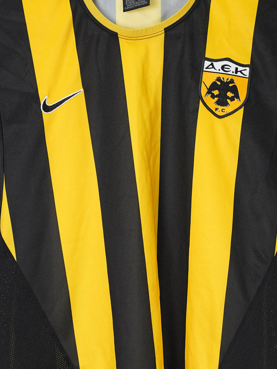 AEK Athens Home Shirt 2002/4 (S)