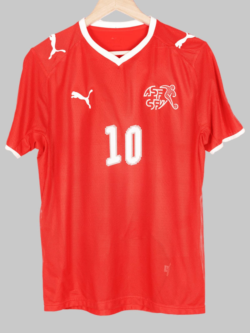 2008/09 Switzerland Nkufo #10 Home Shirt (M)