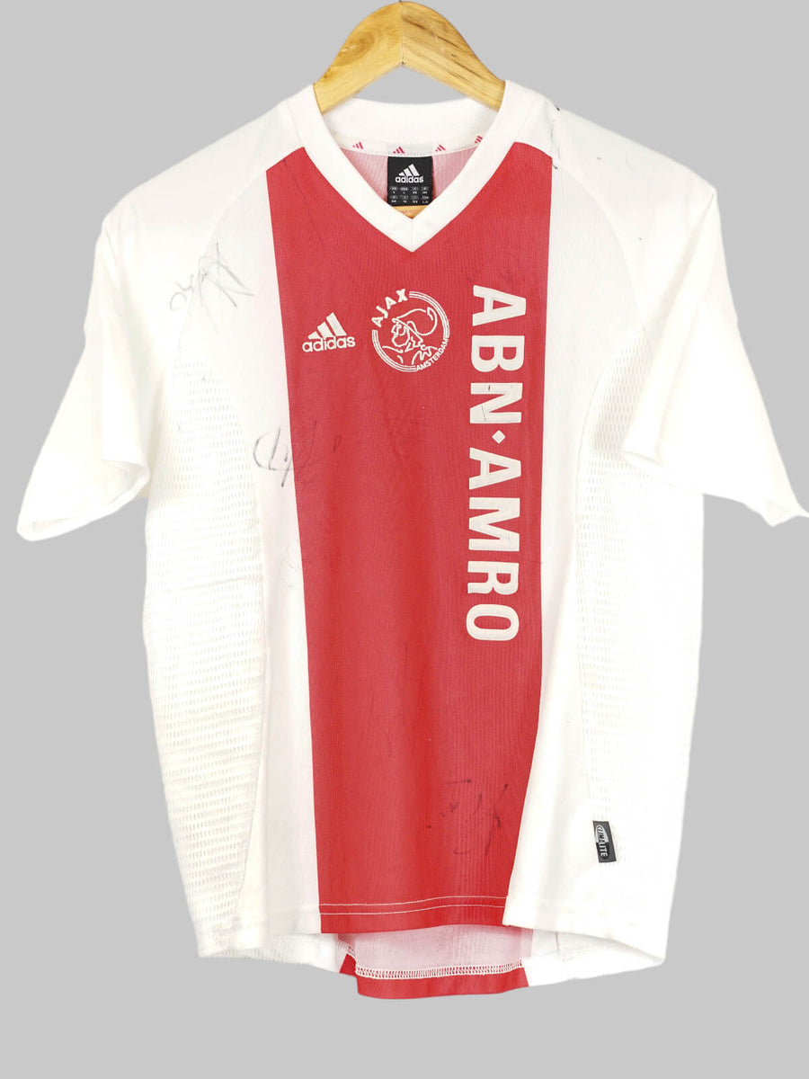 Ajax Home Shirt Signed 2003/4 (L Kids)