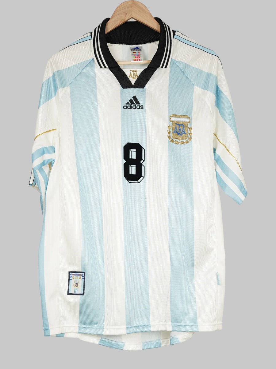 Argentina Home Shirt 1998/99 Simeone 8 (L)