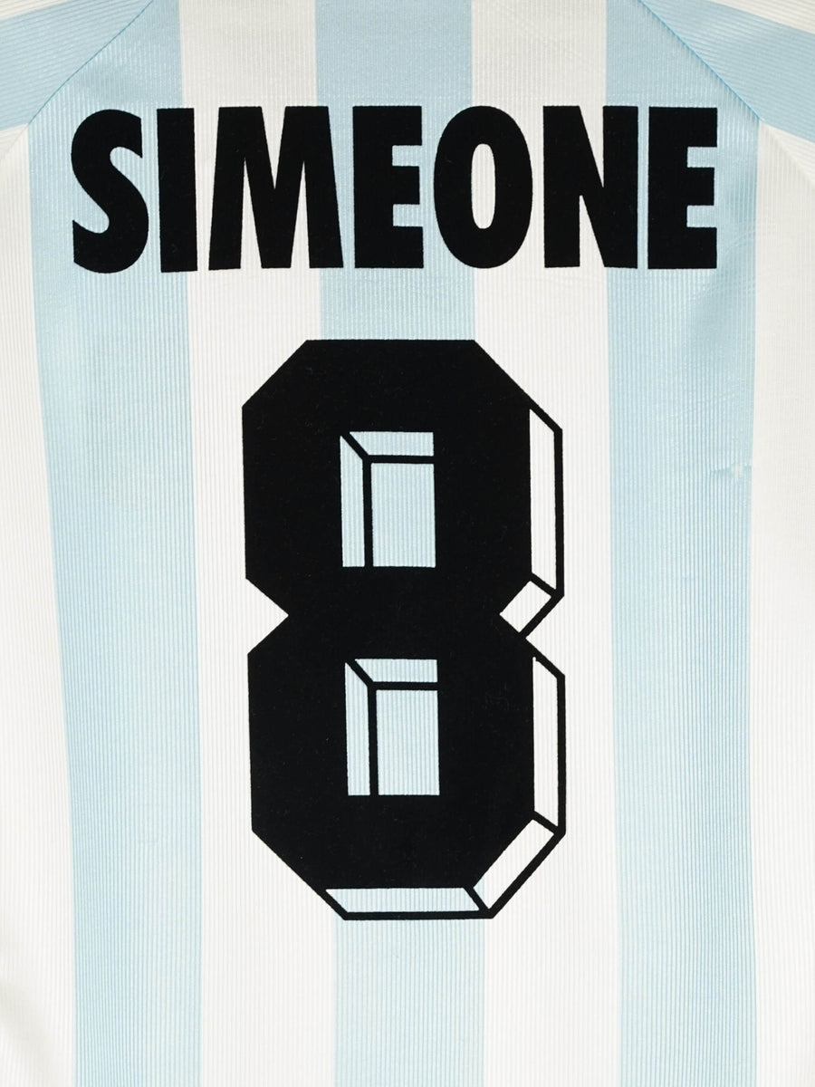 Argentina Home Shirt 1998/99 Simeone 8 (L)