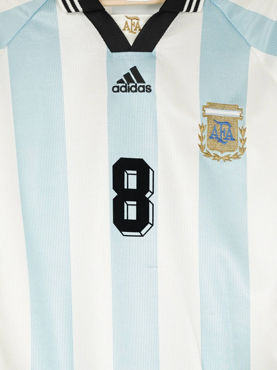 Argentina Home Shirt 1998/99 Simeone 8 (L)