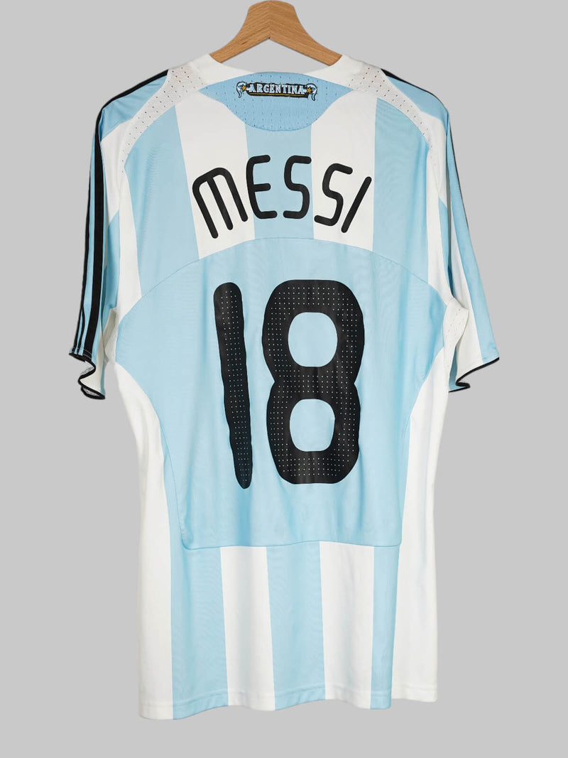 Argentina Home Shirt 2007/9 Messi 18 (L)