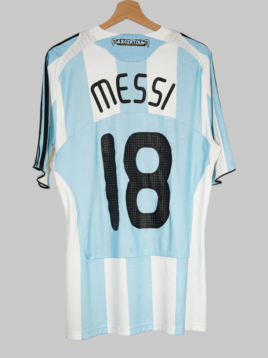 Argentina Home Shirt 2007/9 Messi 18 (L)