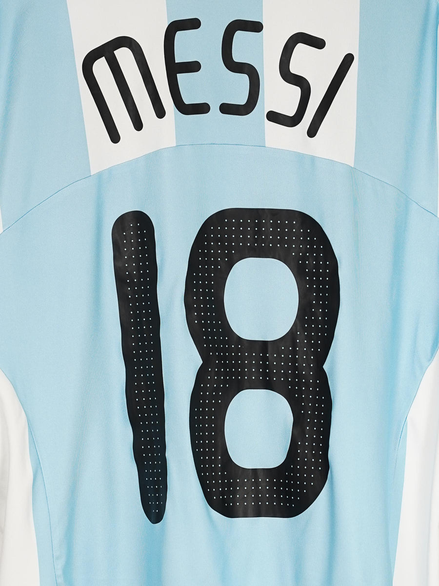 Argentina Home Shirt 2007/9 Messi 18 (L)