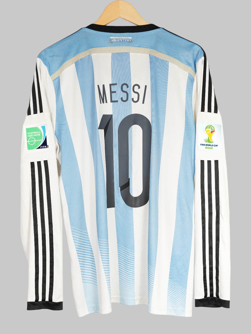 Argentina Home Shirt L/S 2014/15 Messi 10 (L)