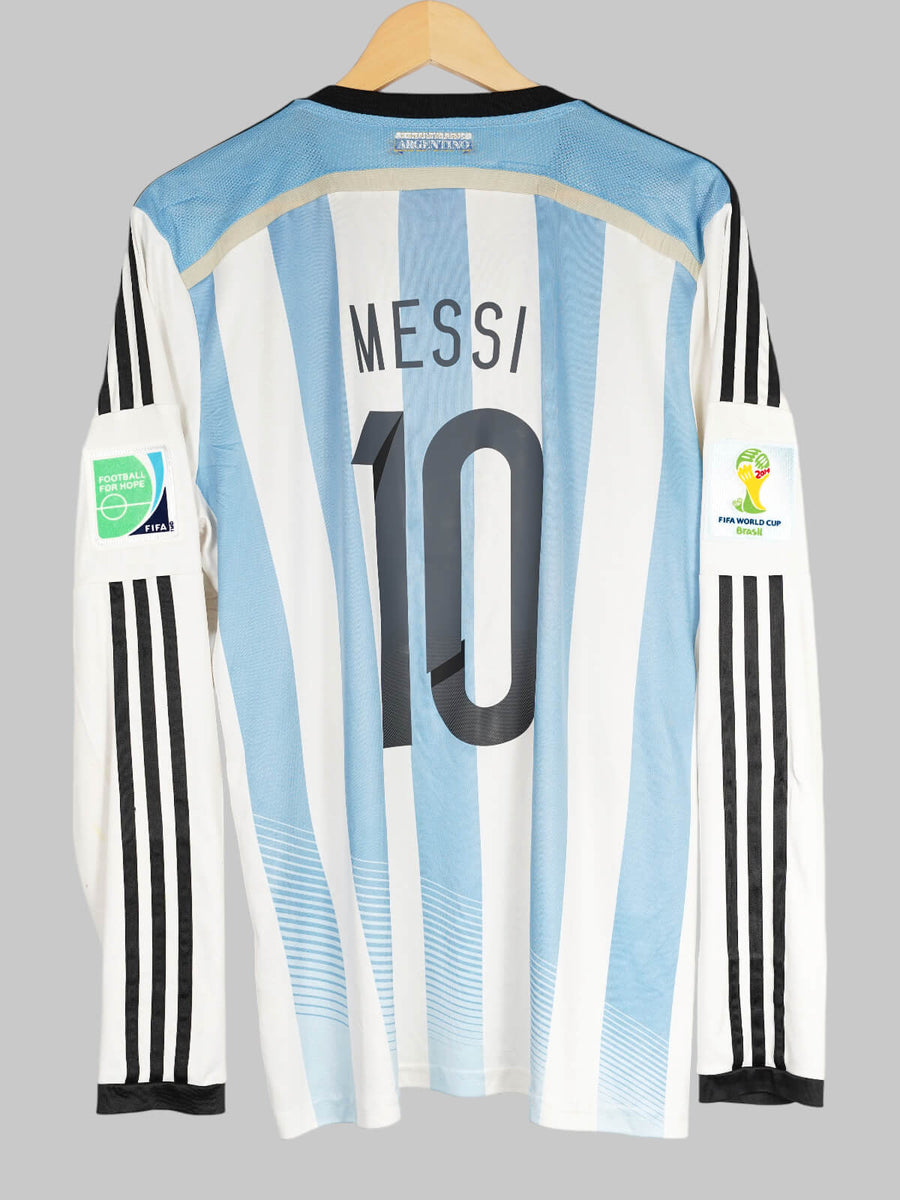 Argentina Home Shirt L/S 2014/15 Messi 10 (L)