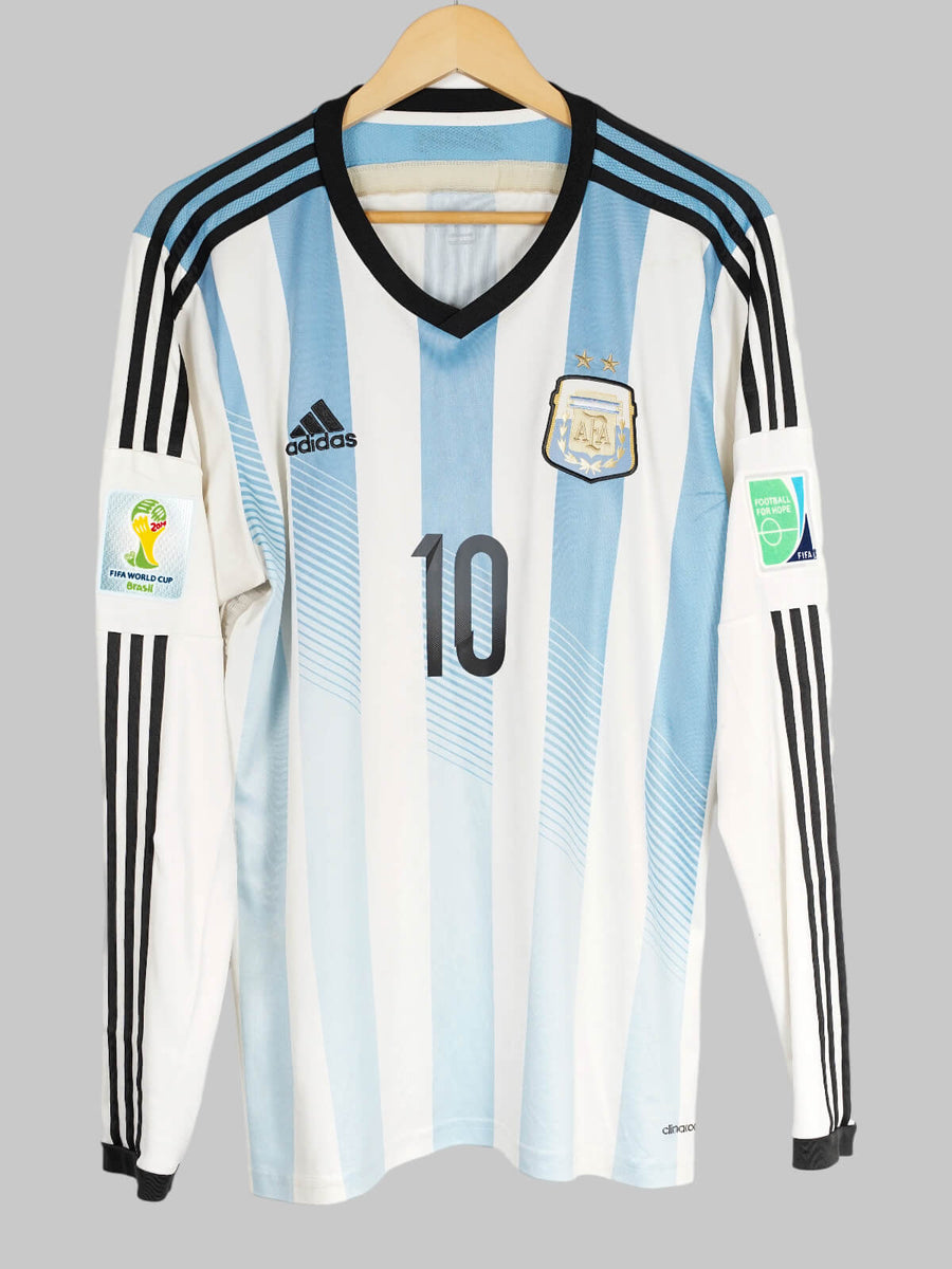 Argentina Home Shirt L/S 2014/15 Messi 10 (L)