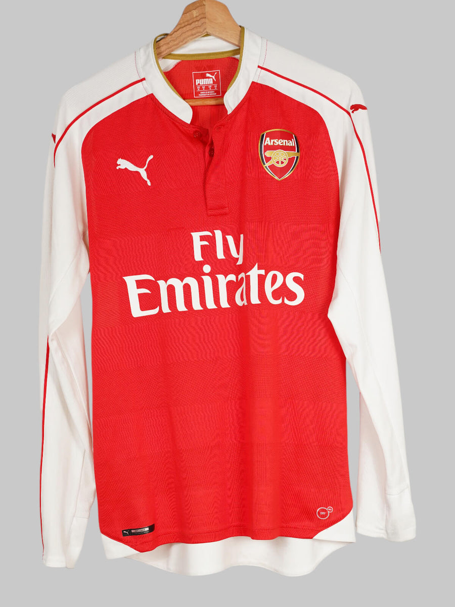 Arsenal Home Shirt L/S 2015/16 Arteta 8 (M)