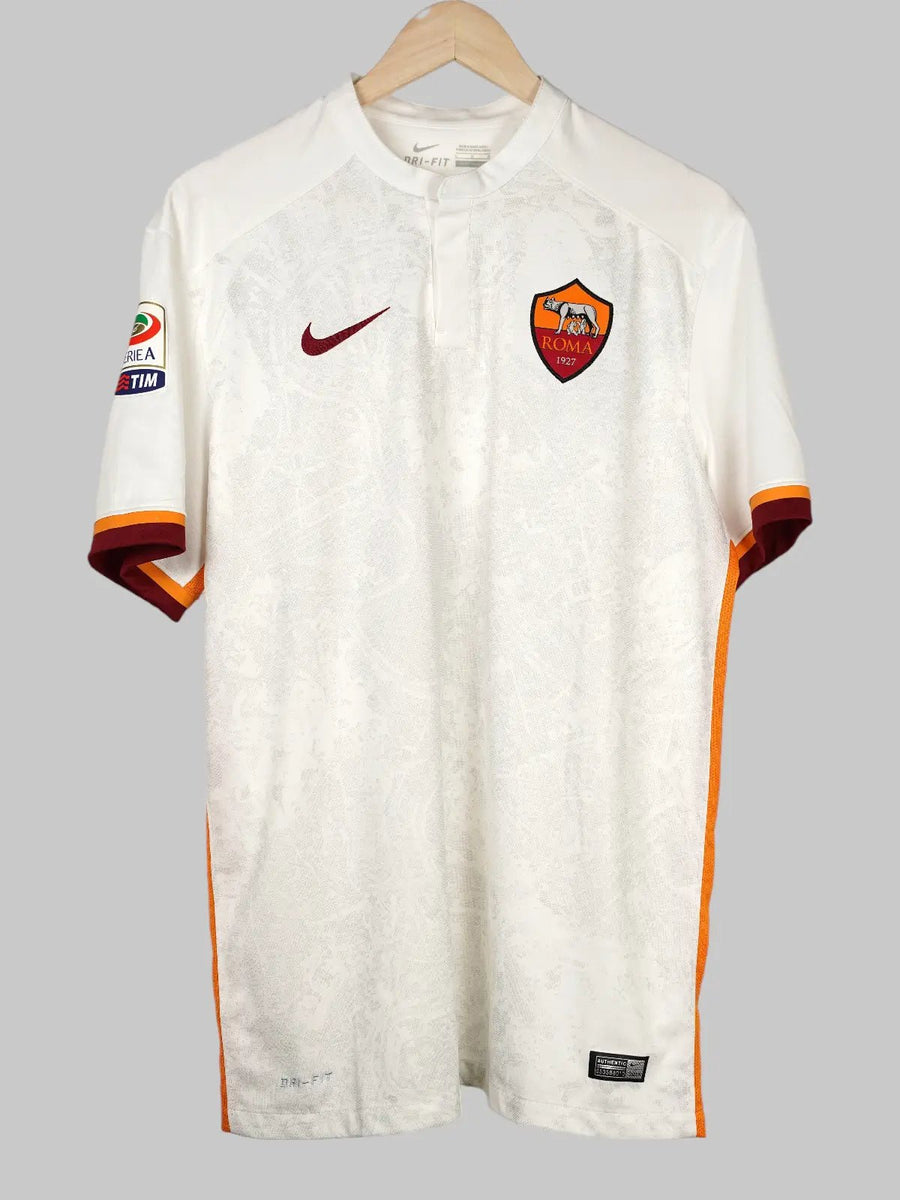 AS Roma Away Shirt 2015/16 Totti 10 Signed (L)