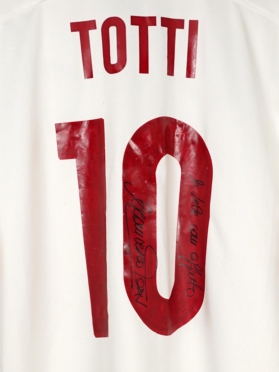 AS Roma Away Shirt 2015/16 Totti 10 Signed (L)