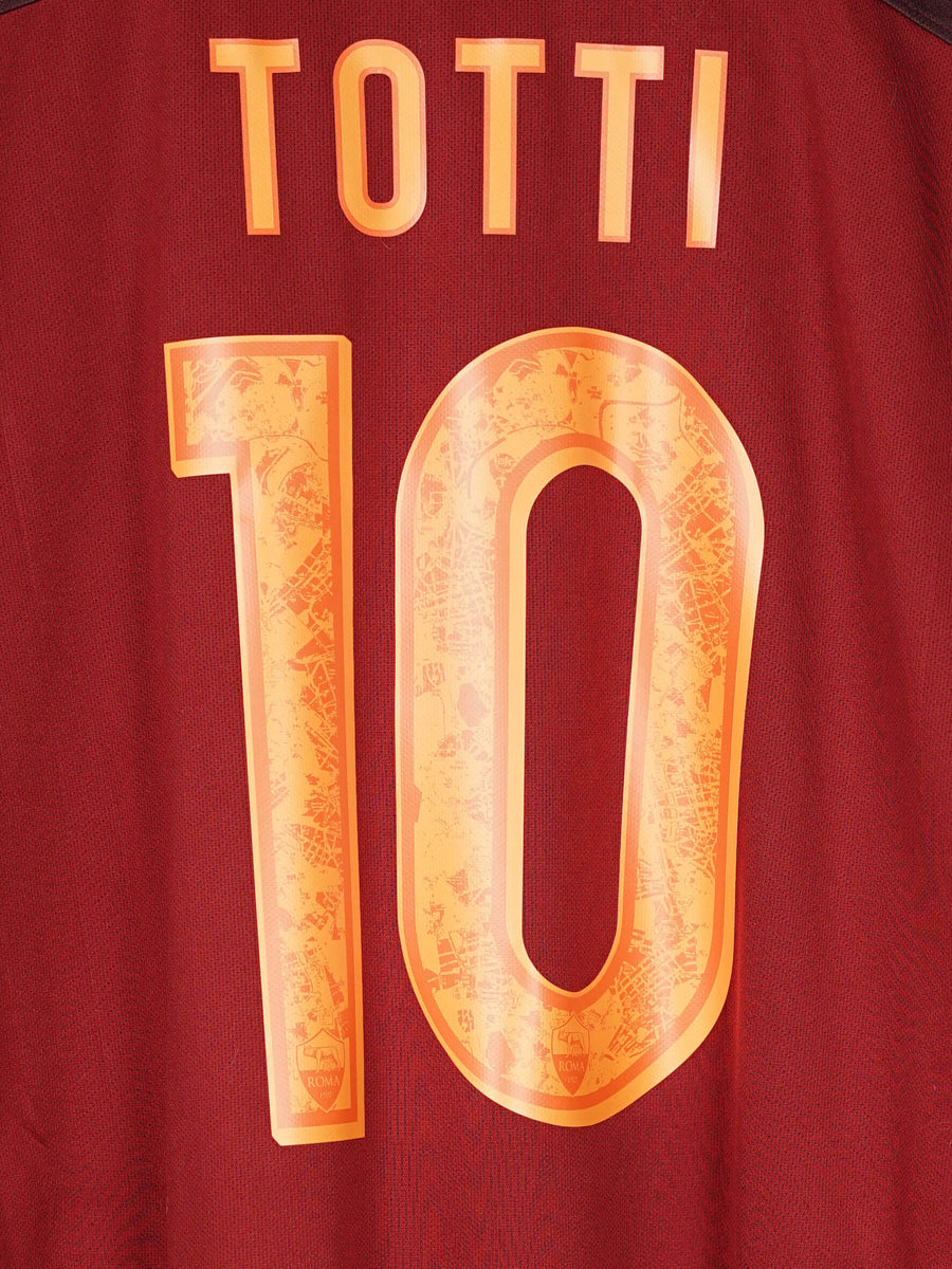 AS Roma Home Shirt 2015/16 Totti 10 (L)