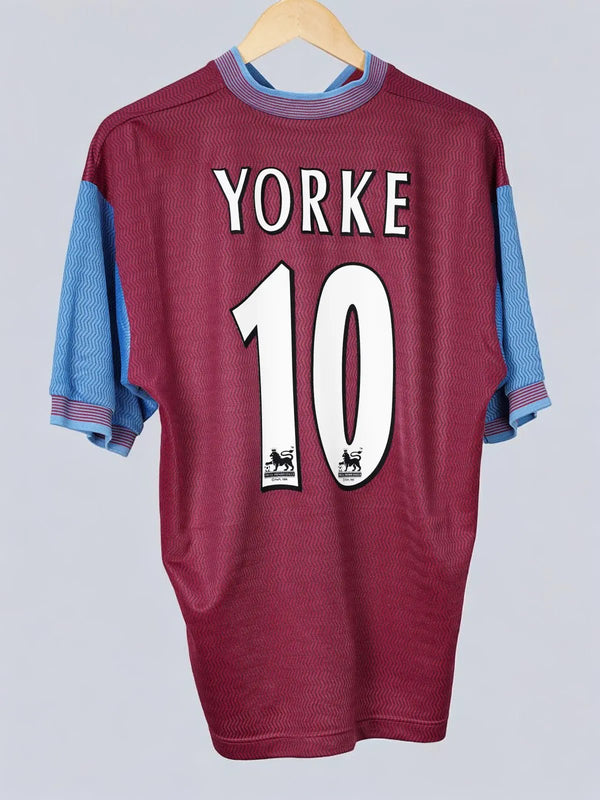 Camiseta de local del Aston Villa 1997/98 Yorke #10 (M)