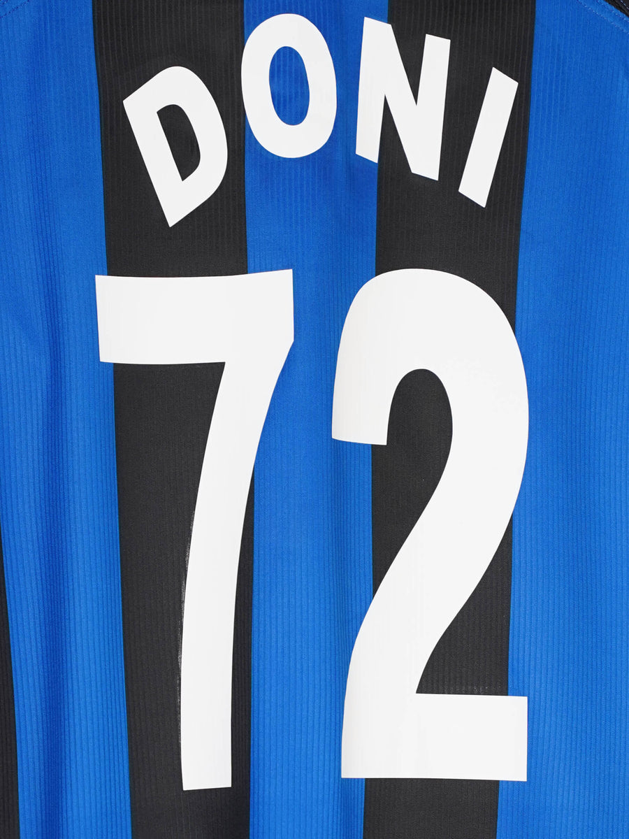 Atalanta Bergamo Home Shirt L/S 2006/7 Doni 72 (M)