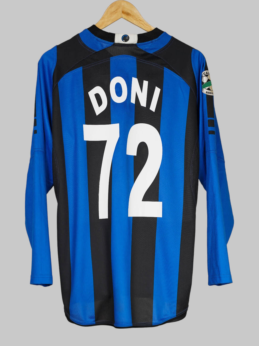 Atalanta Bergamo Home Shirt L/S 2006/7 Doni 72 (M)