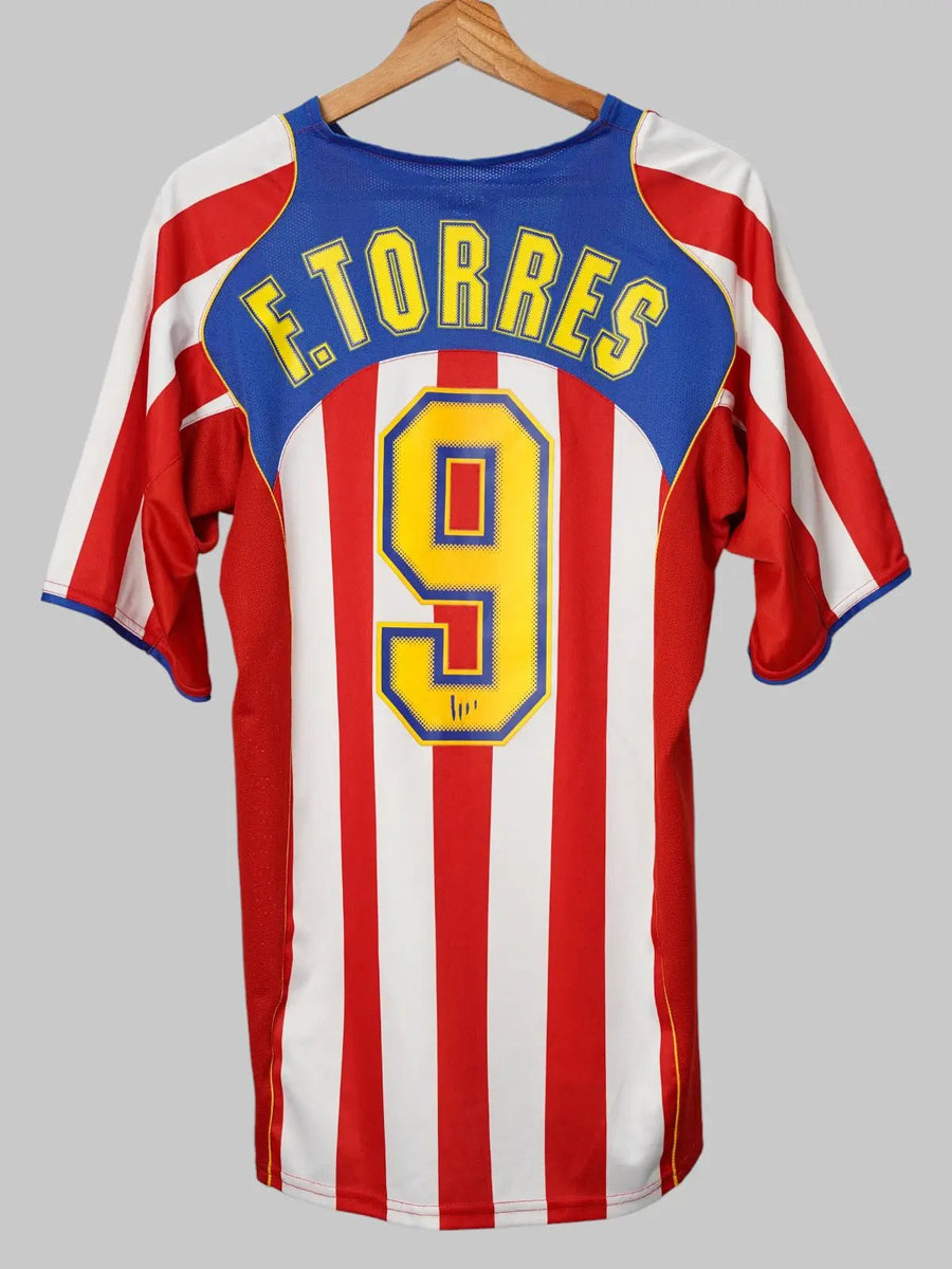 Atletico Madrid Home Shirt 2004/5 F.Torres 9 (M)