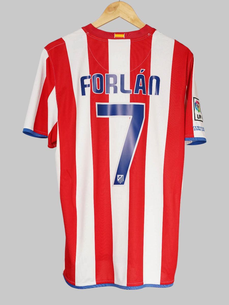 Atletico Madrid Home Shirt 2008/9 Forlan 7 (L)