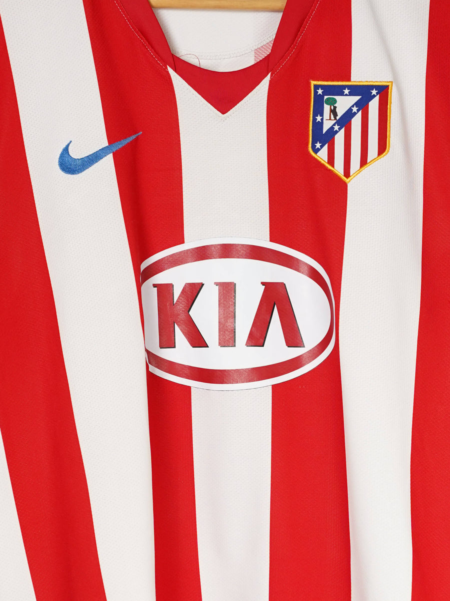 Atletico Madrid Home Shirt 2008/9 Forlan 7 (L)