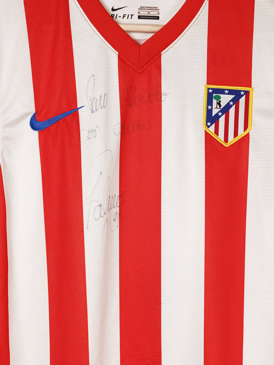 Atletico Madrid Home Shirt 2011/12 Falcao 9 Signed (M)