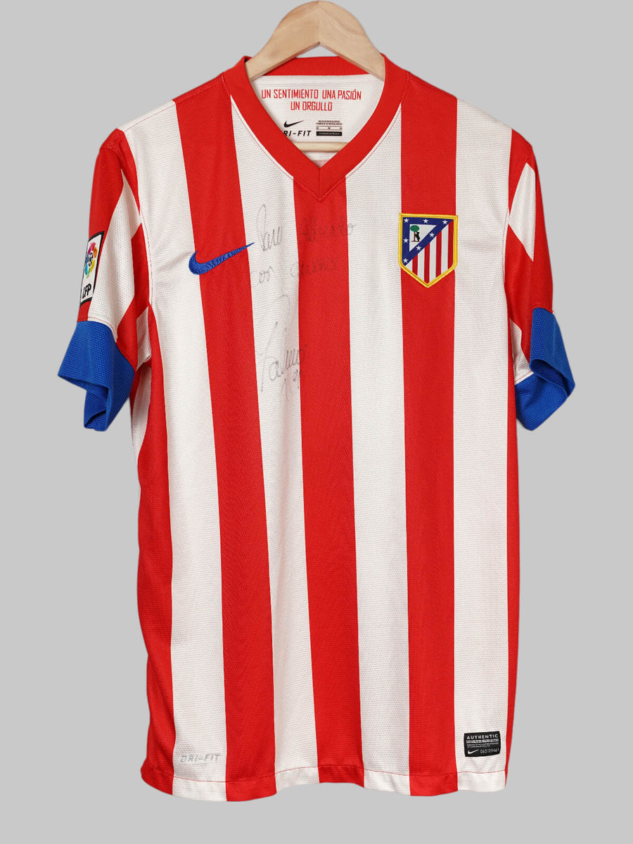 Atletico Madrid Home Shirt 2011/12 Falcao 9 Signed (M)