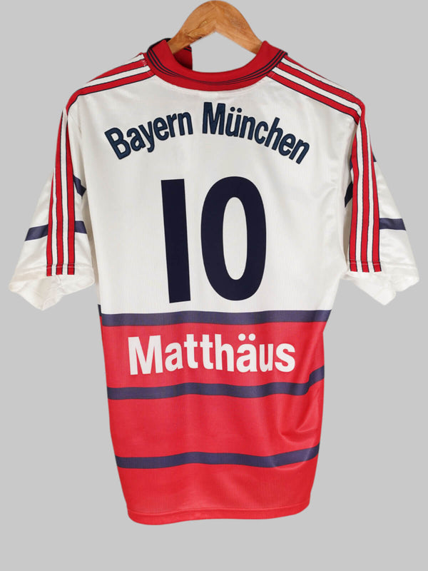 1998/00 Bayern Munich Matthaus #10 Uitshirt (M) Adidas