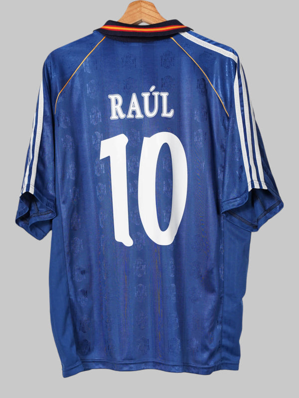 1998/99 Spain Raul #10 Away Shirt (XL) Adidas