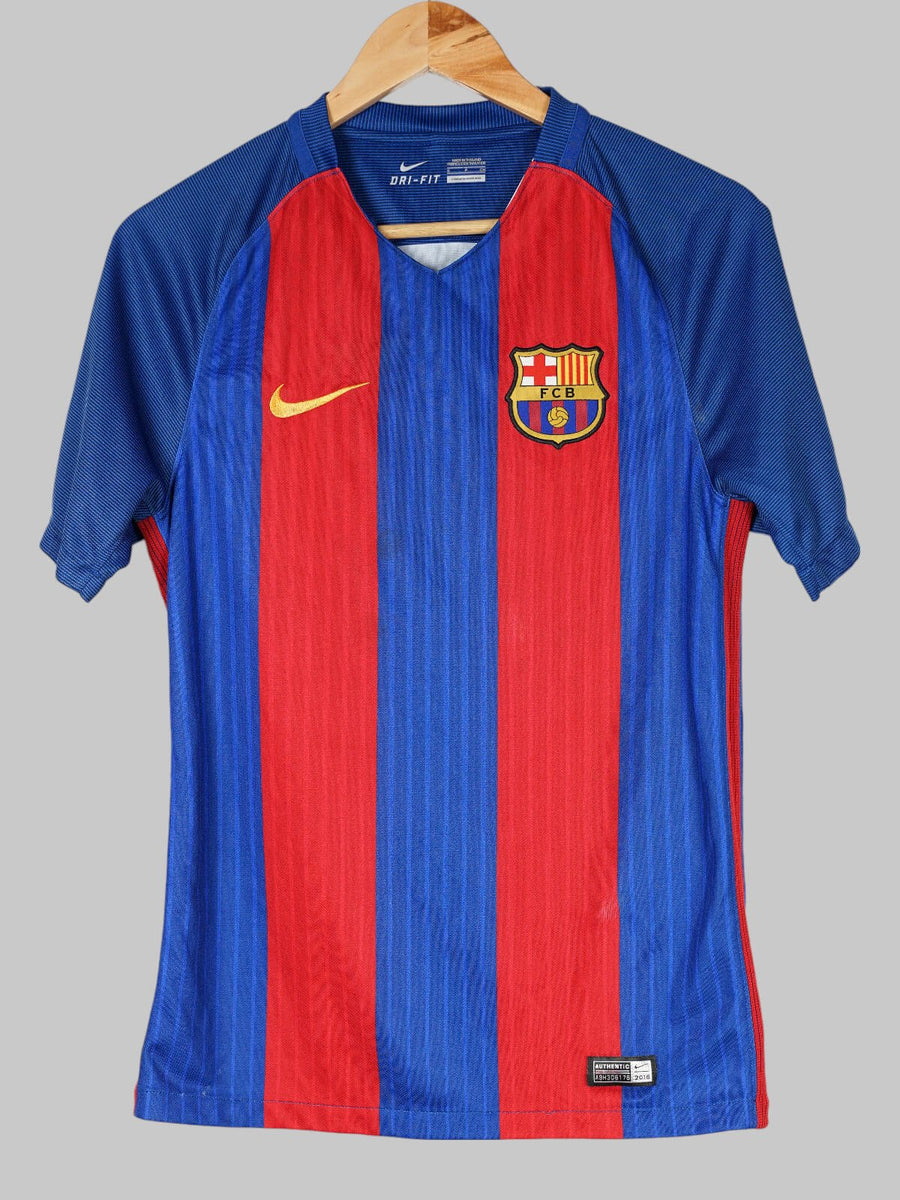 Barcelona Home Shirt 2016/17 Pique 3 (S)