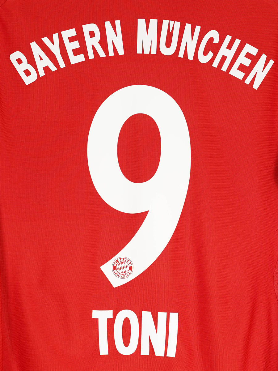 Bayern Munich Home Shirt L/S 2007/8 Toni 9 (M)