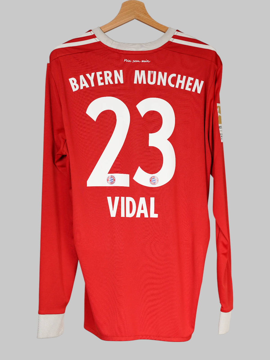 Bayern Munich L/S Home Shirt 2017/18 Vidal 23 (L)