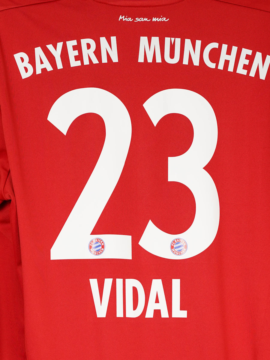 Bayern Munich L/S Home Shirt 2017/18 Vidal 23 (L)