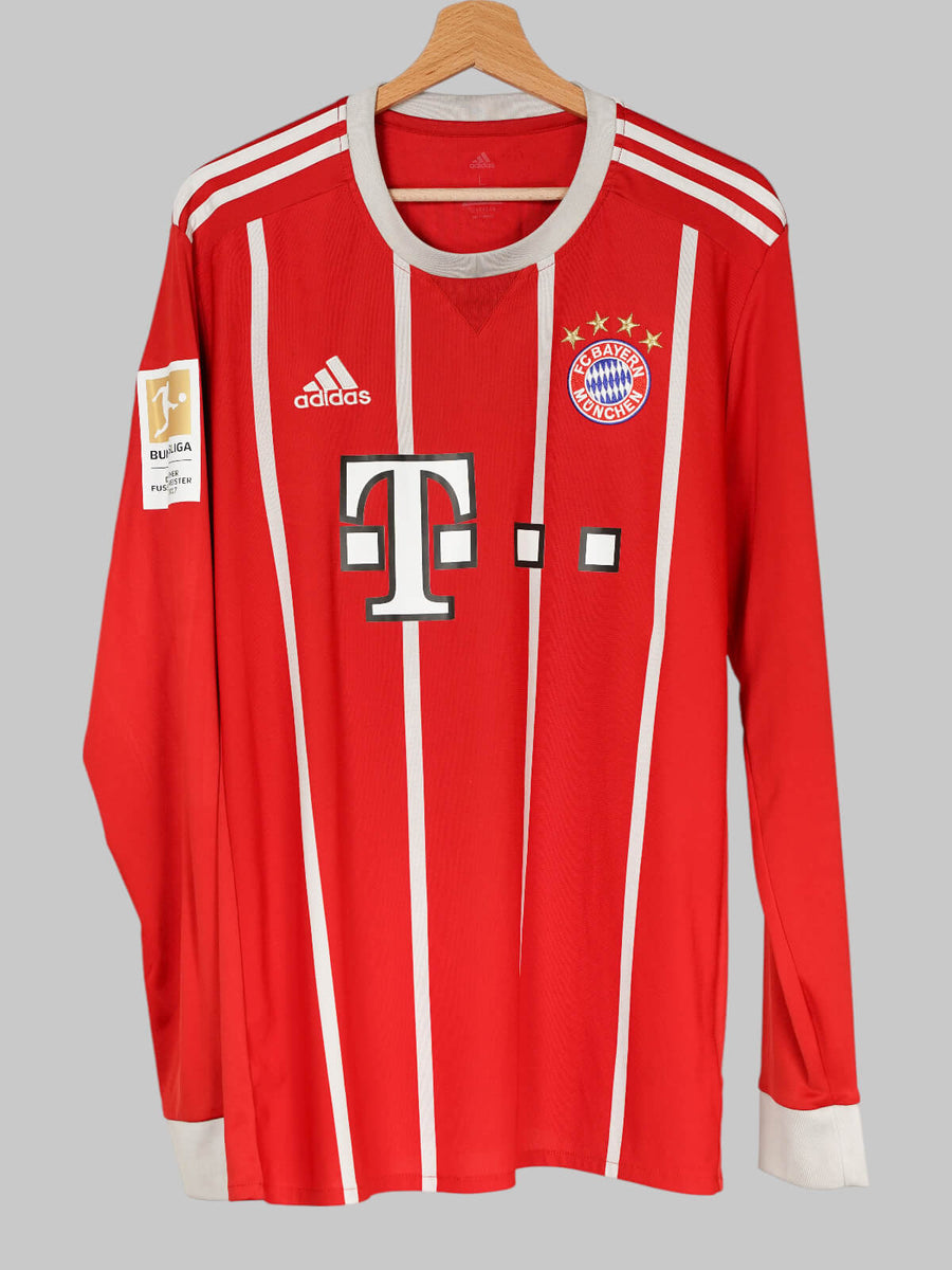 Bayern Munich L/S Home Shirt 2017/18 Vidal 23 (L)