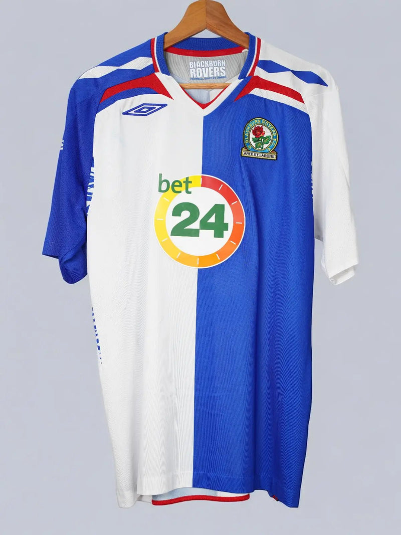 Blackburn Rovers Home Shirt 2007/8 Santa Cruz 9 (L)