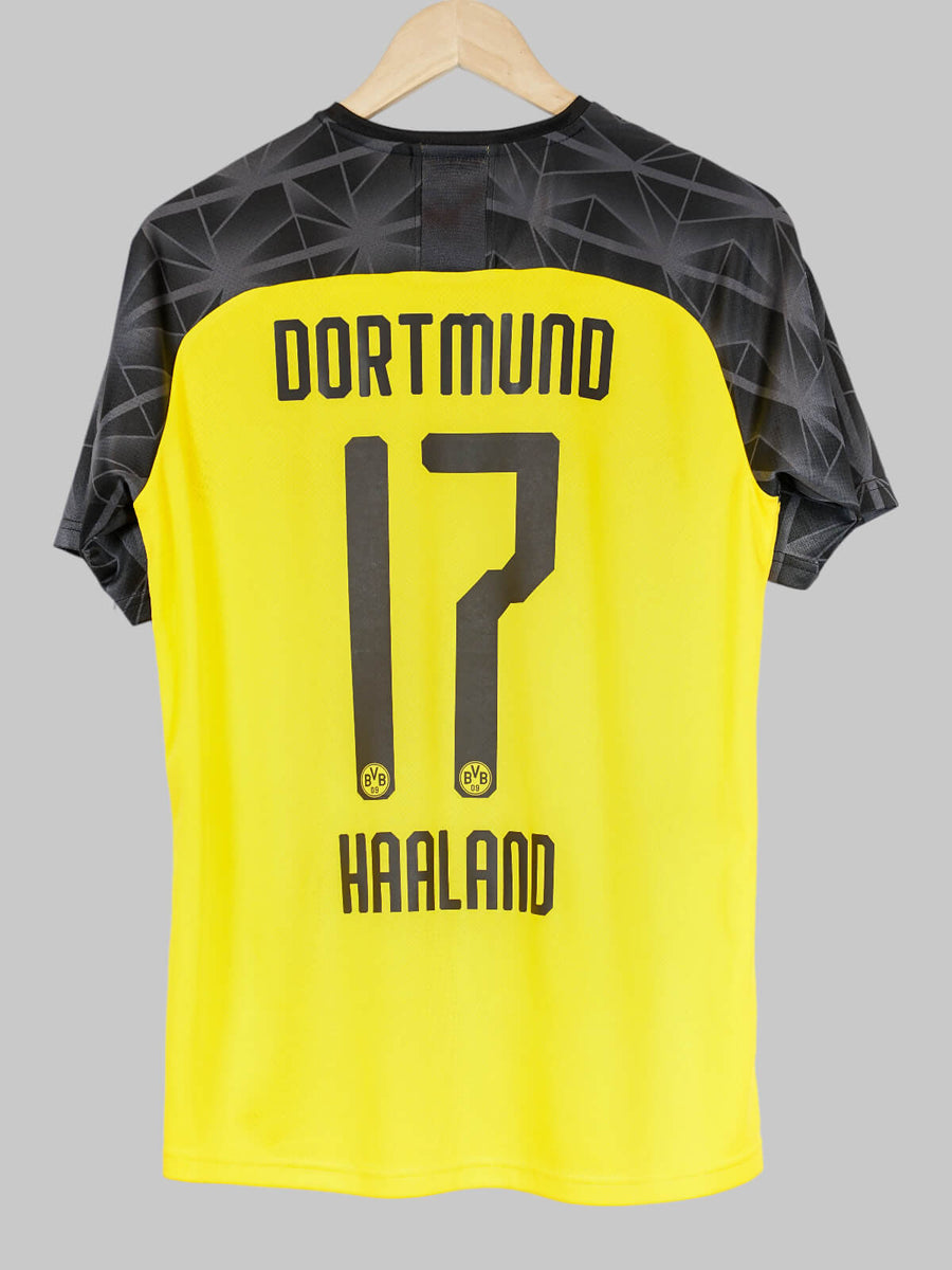 Borussia Dortmund European Home Shirt 2019/20 Haaland 17 (M)