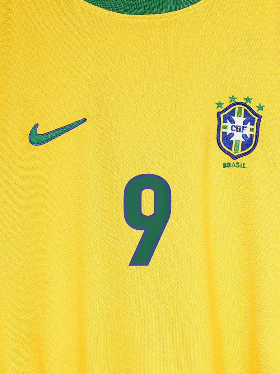 Brazil Home Shirt 1998/99 Ronaldo 9 (XL)