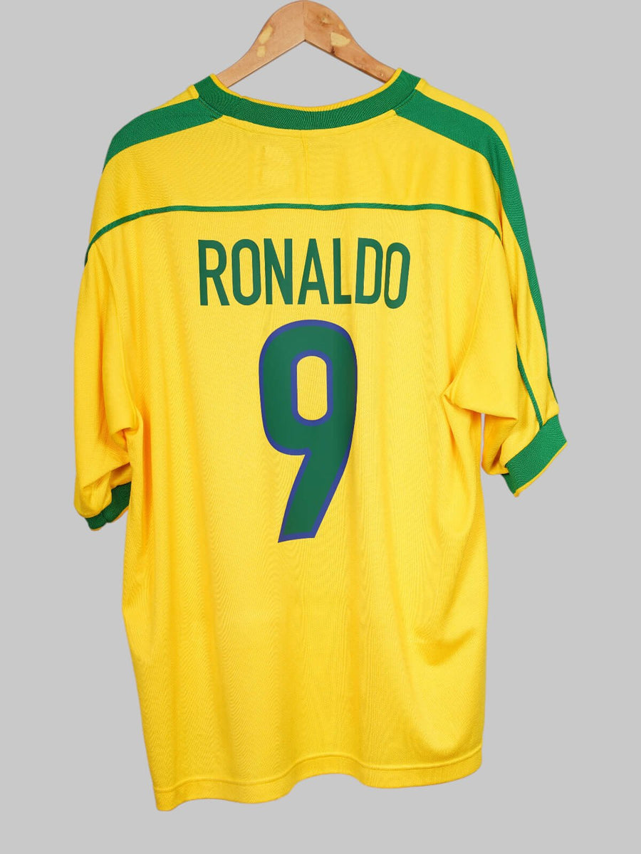 Brazil Home Shirt 1998/99 Ronaldo 9 (XL)
