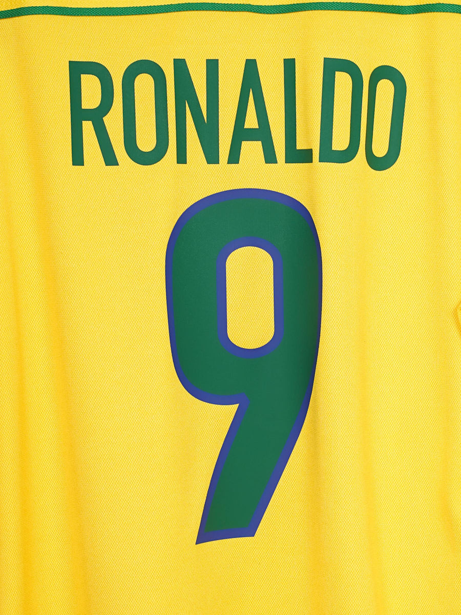 Brazil Home Shirt 1998/99 Ronaldo 9 (XL)