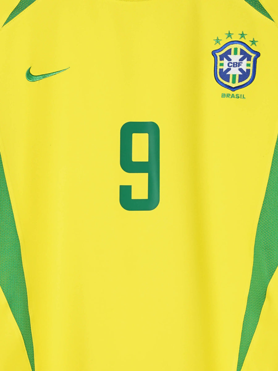 Brazil Home Shirt 2002/3 Ronaldo #9 (L)