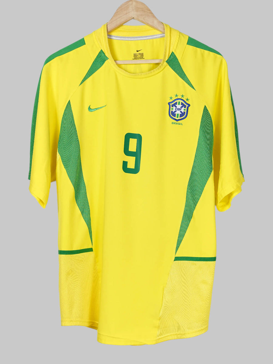 Brazil Home Shirt 2002/3 Ronaldo #9 (L)