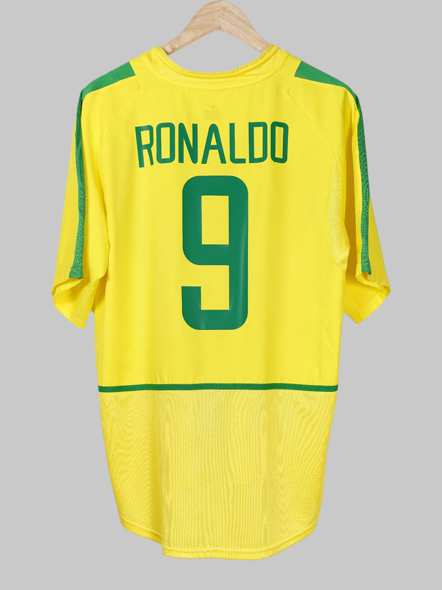 Brazil Home Shirt 2002/3 Ronaldo #9 (L)