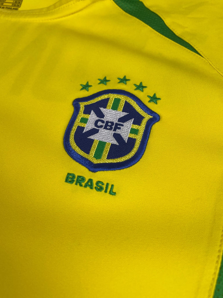 Brazil Home Shirt 2002/3 Ronaldo 9 (XL)