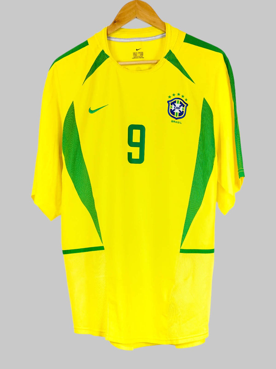 Brazil Home Shirt 2002/3 Ronaldo 9 (XL)