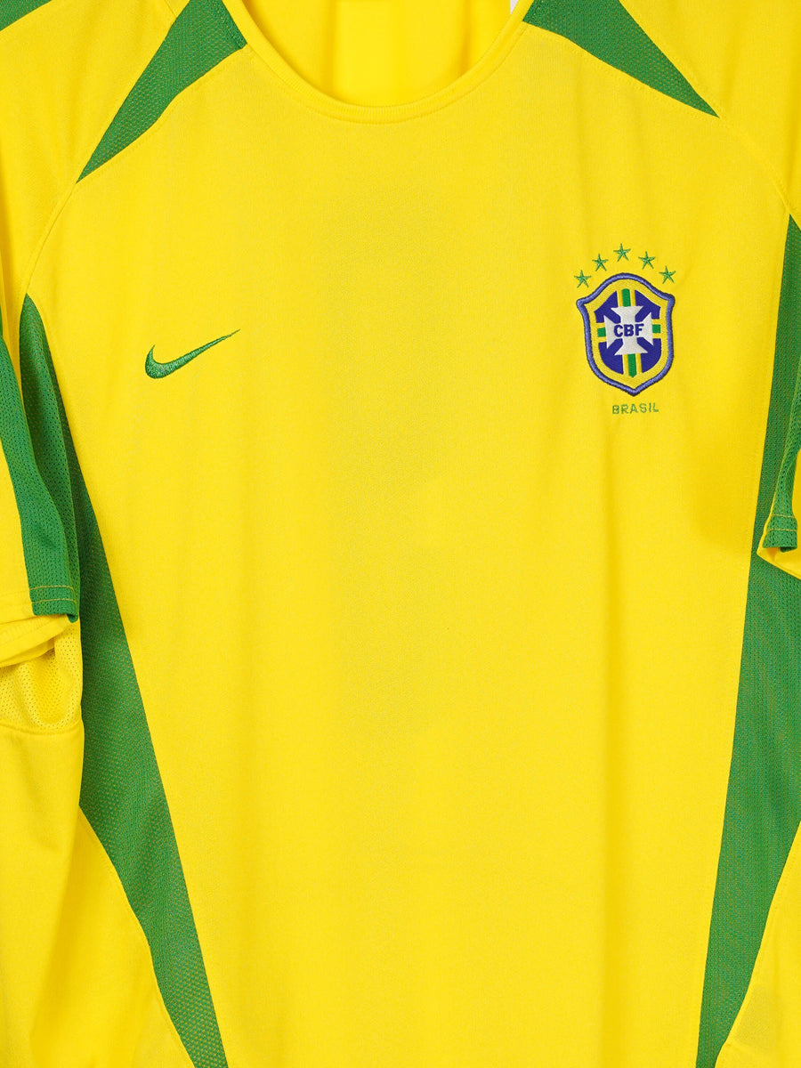 Brazil Home Shirt 2002/4 9 (XL)