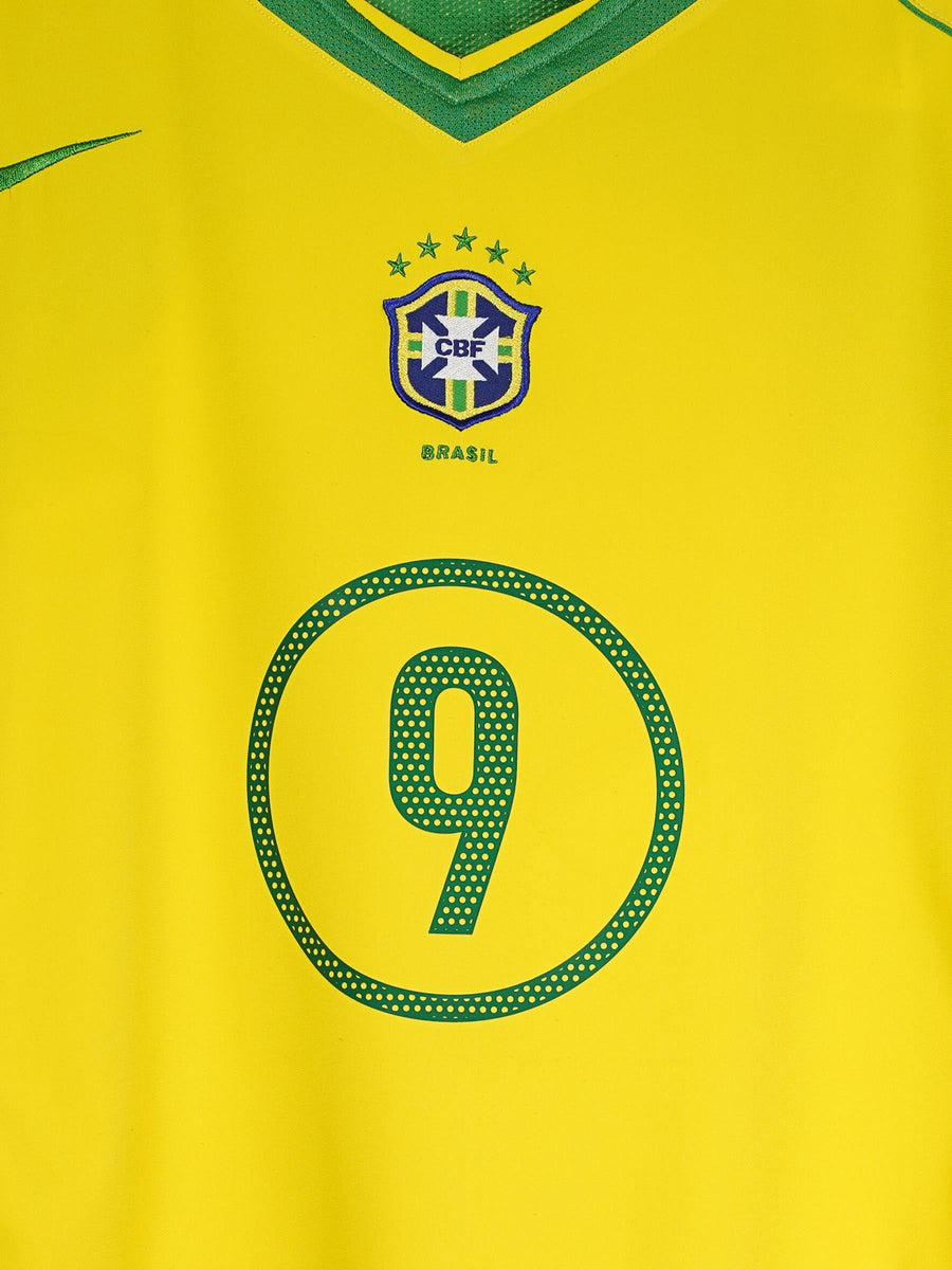 Brazil Home Shirt 2004/05 Ronaldo 9 (L)
