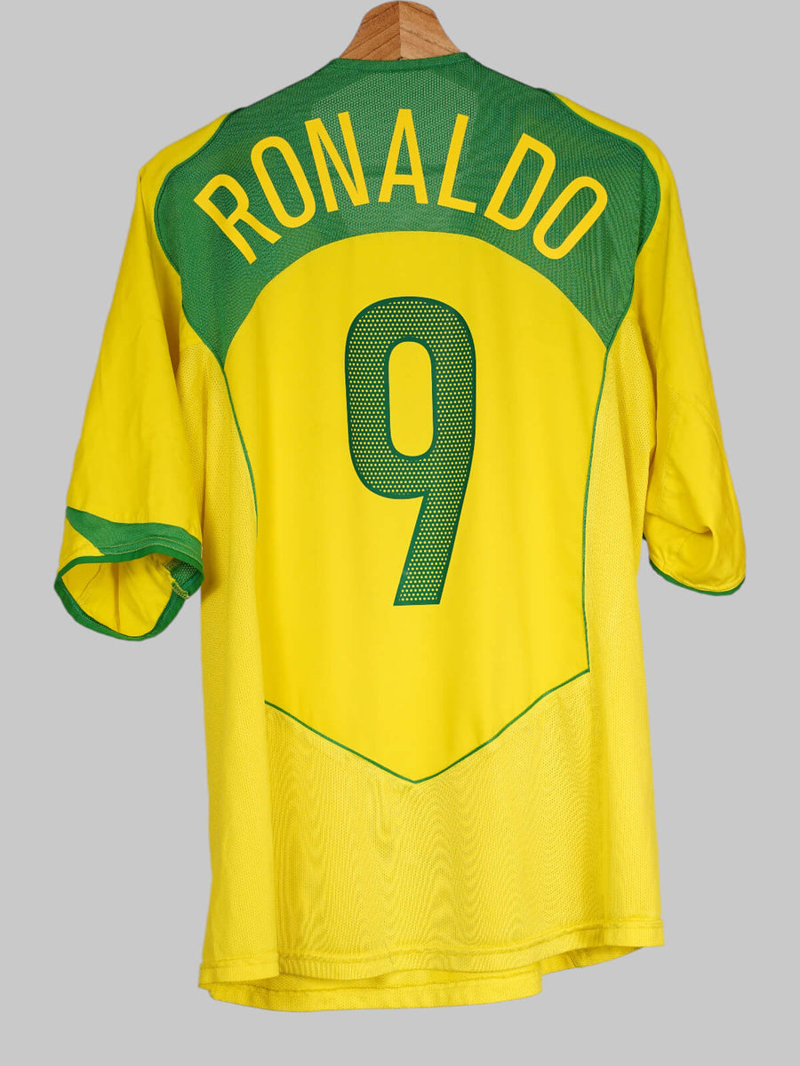 Brazil Home Shirt 2004/05 Ronaldo 9 (L)