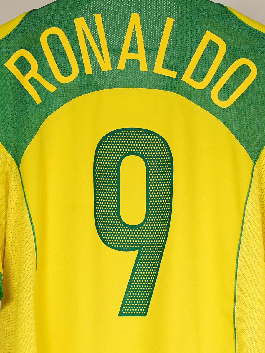 Brazil Home Shirt 2004/05 Ronaldo 9 (L)