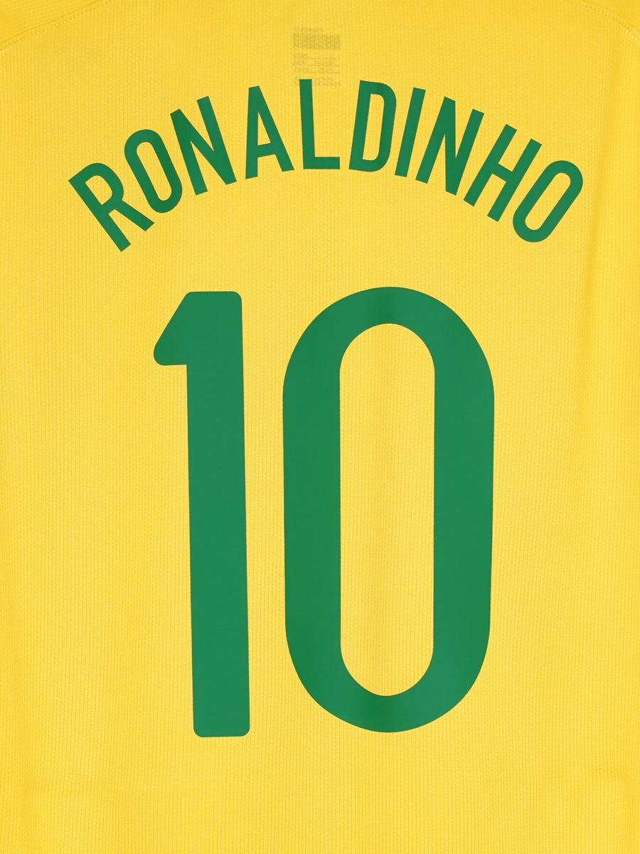 Brazil Home Shirt 2008/10 Ronaldinho 10 (L)