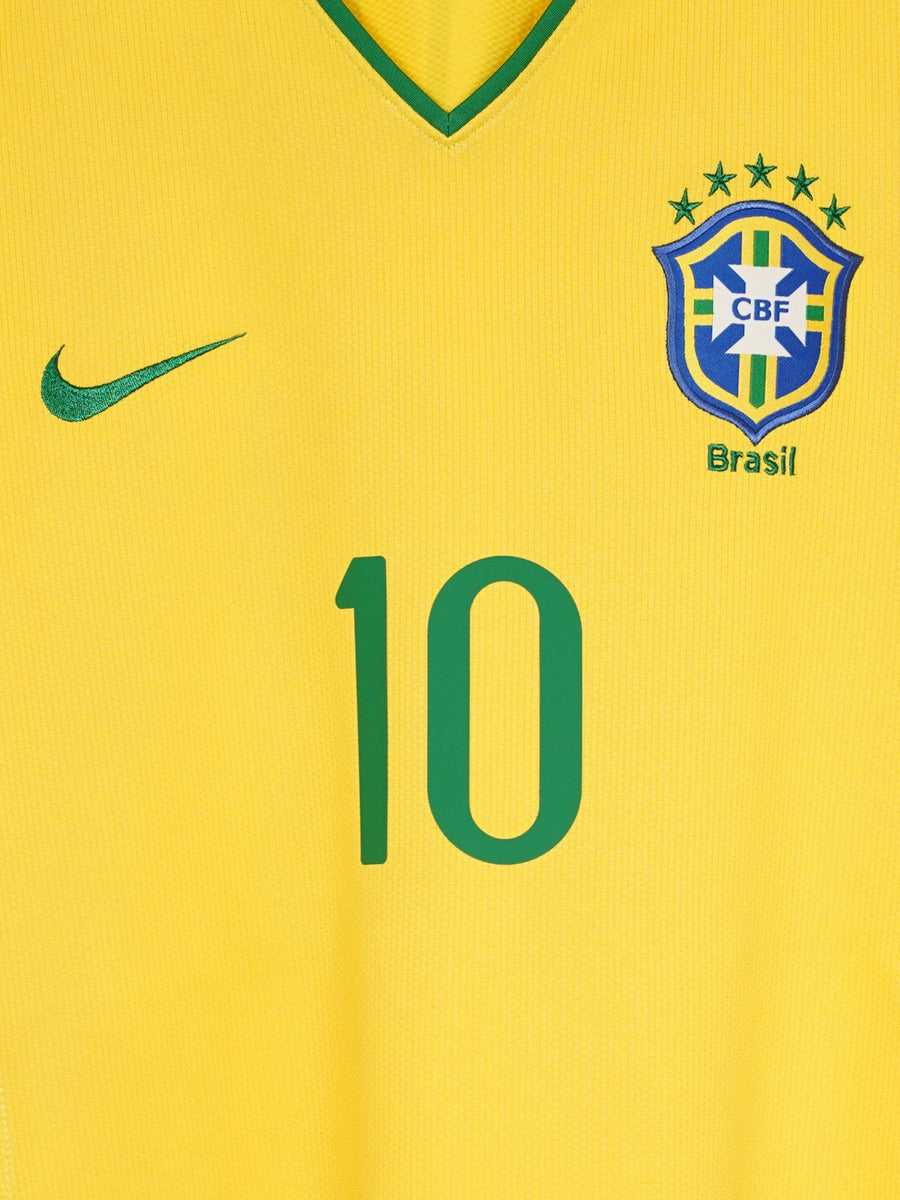 Brazil Home Shirt 2008/10 Ronaldinho 10 (L)